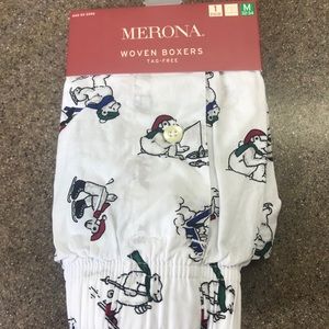 🆕Merona Small 💯%Cotton Woven Boxers “Polar Bear”